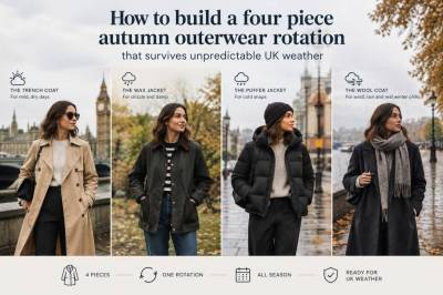 How to build a four-piece autumn outerwear rotation that survives unpredictable uk weather