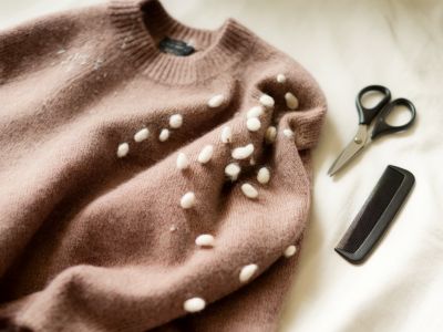 How to mend a pilled cashmere jumper at home and make it look new
